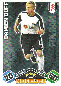 Damien Duff Fulham 2009/10 Topps Match Attax #155